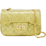 Classic Quilted Sparkle Mini Handbag