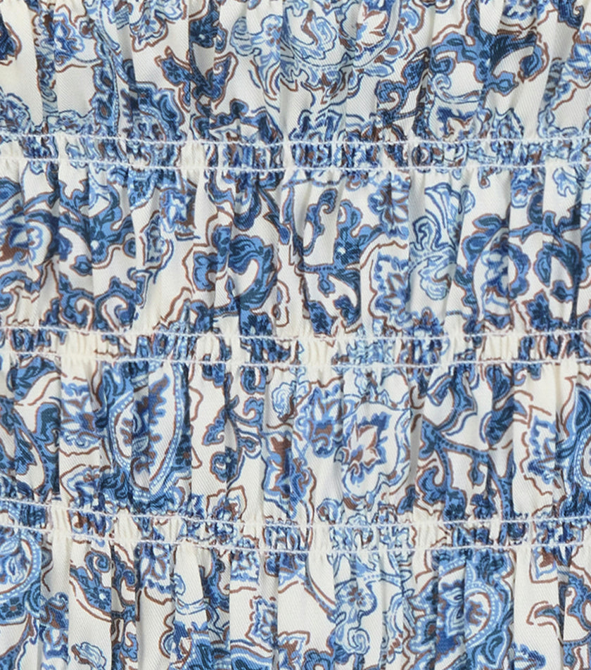 The Phoebe Nap Top -  Chedworth Paisley Blue