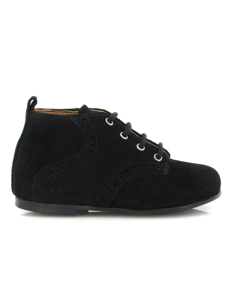 Oxford Boots, Black Suede