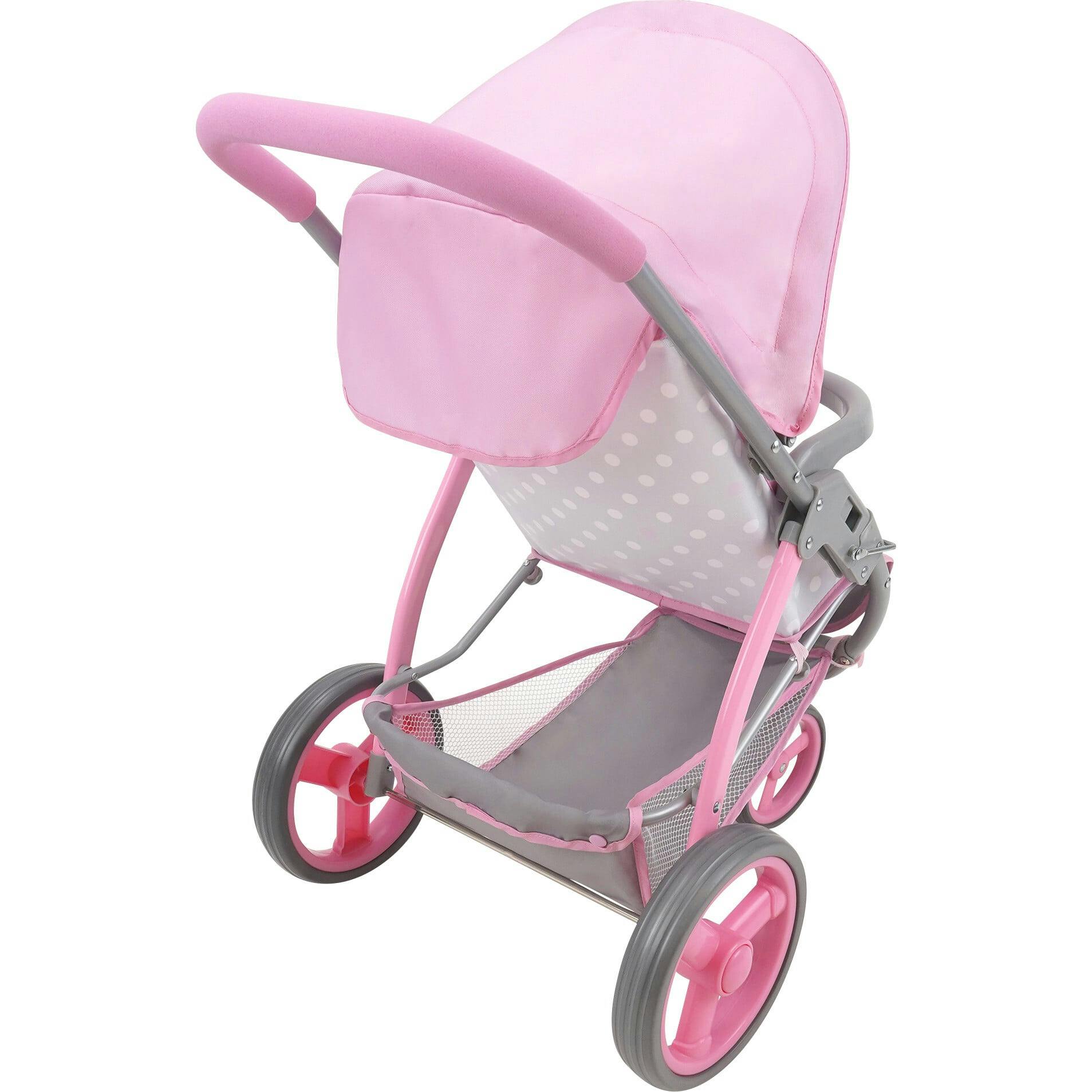 Cotton Candy Pink Doll Jogger Stroller - Fits Dolls Up to 24