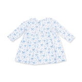 Blue Bows and Flowers - Simple Dress and Bloomer