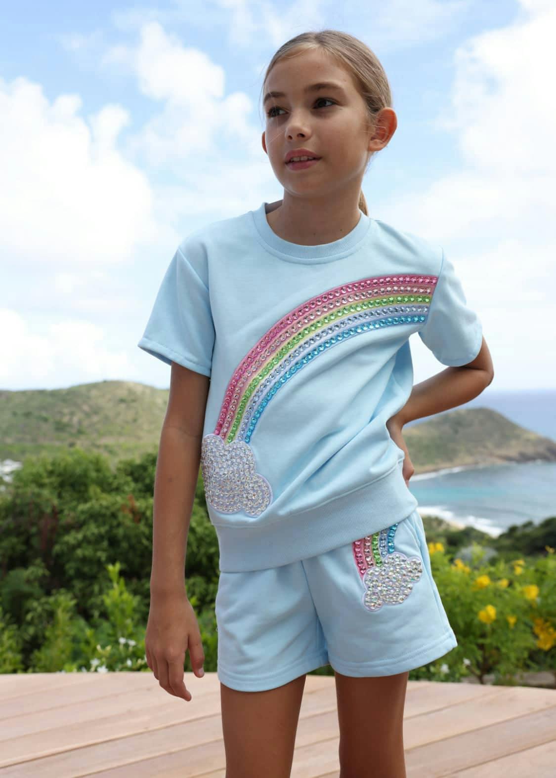 Crystal Rainbow Sky Short Set