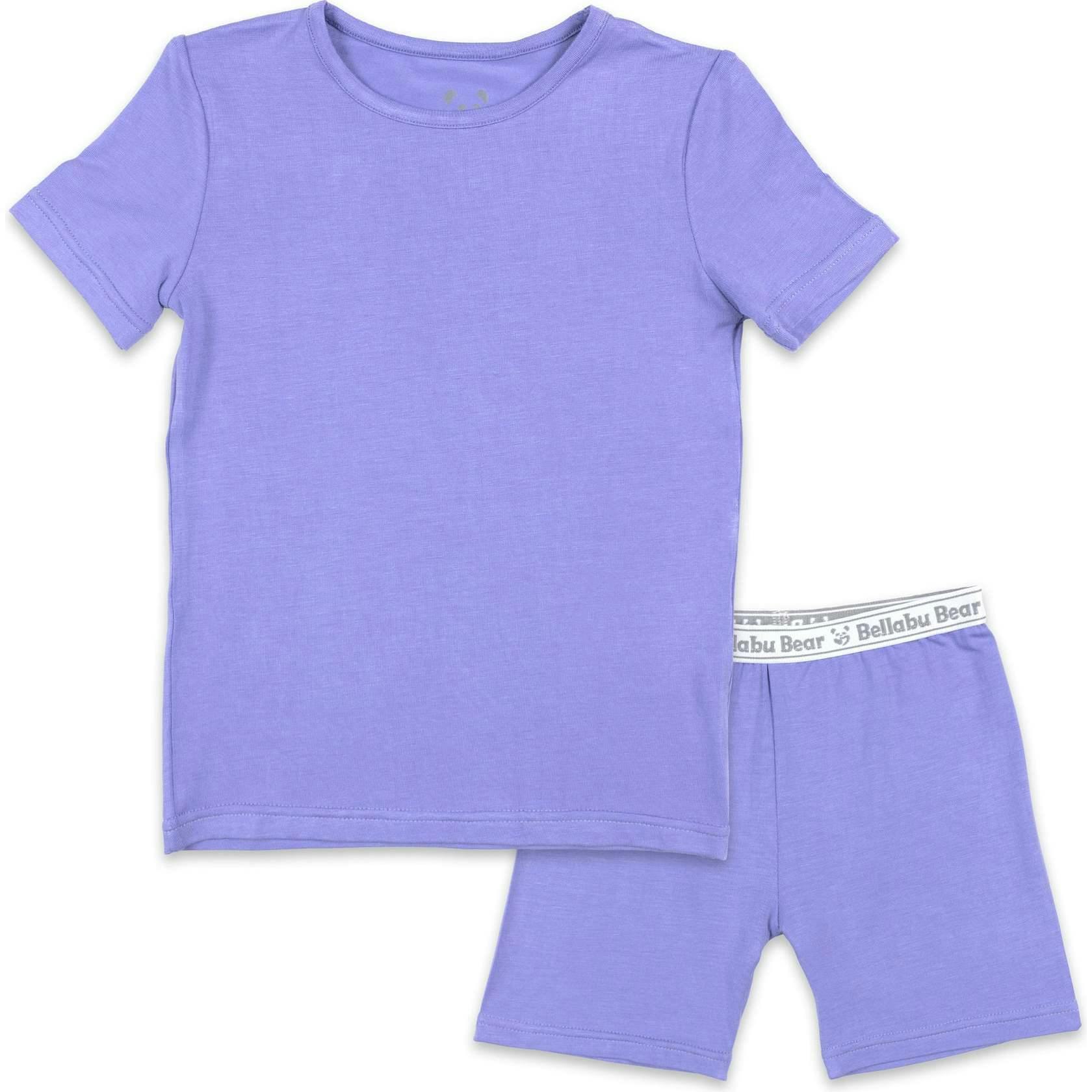 Poppin Purple Bamboo Kids Pajama Short Set