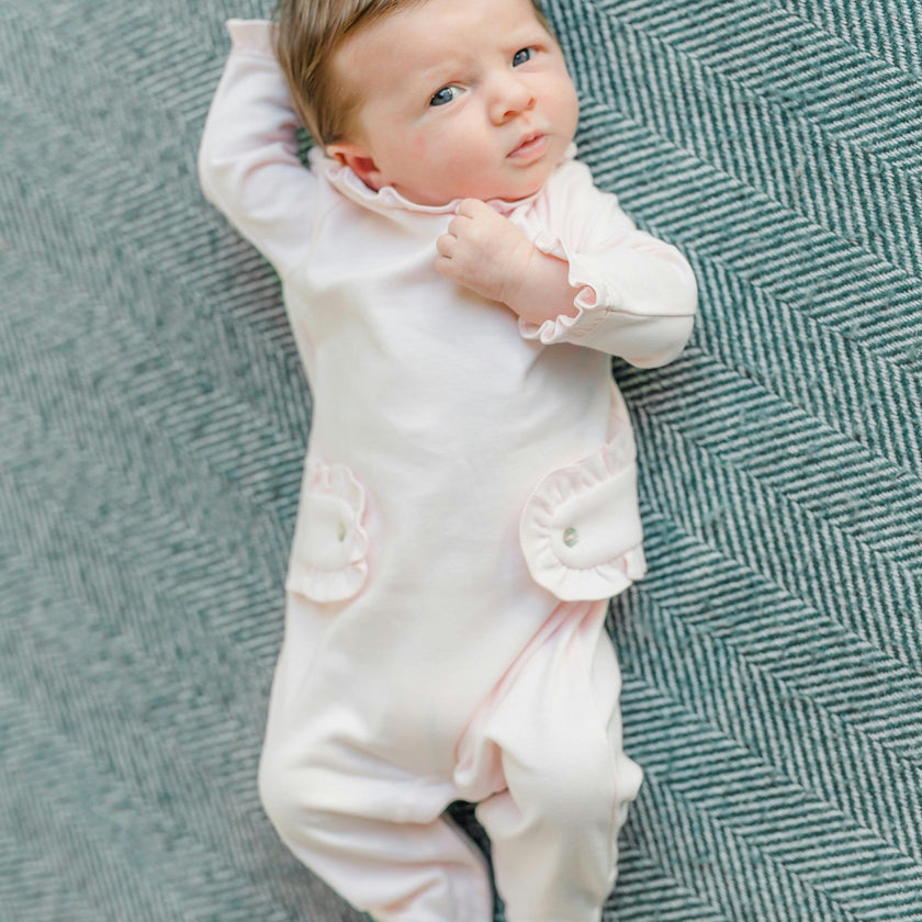 Lucy Romper for Girls Light Pink