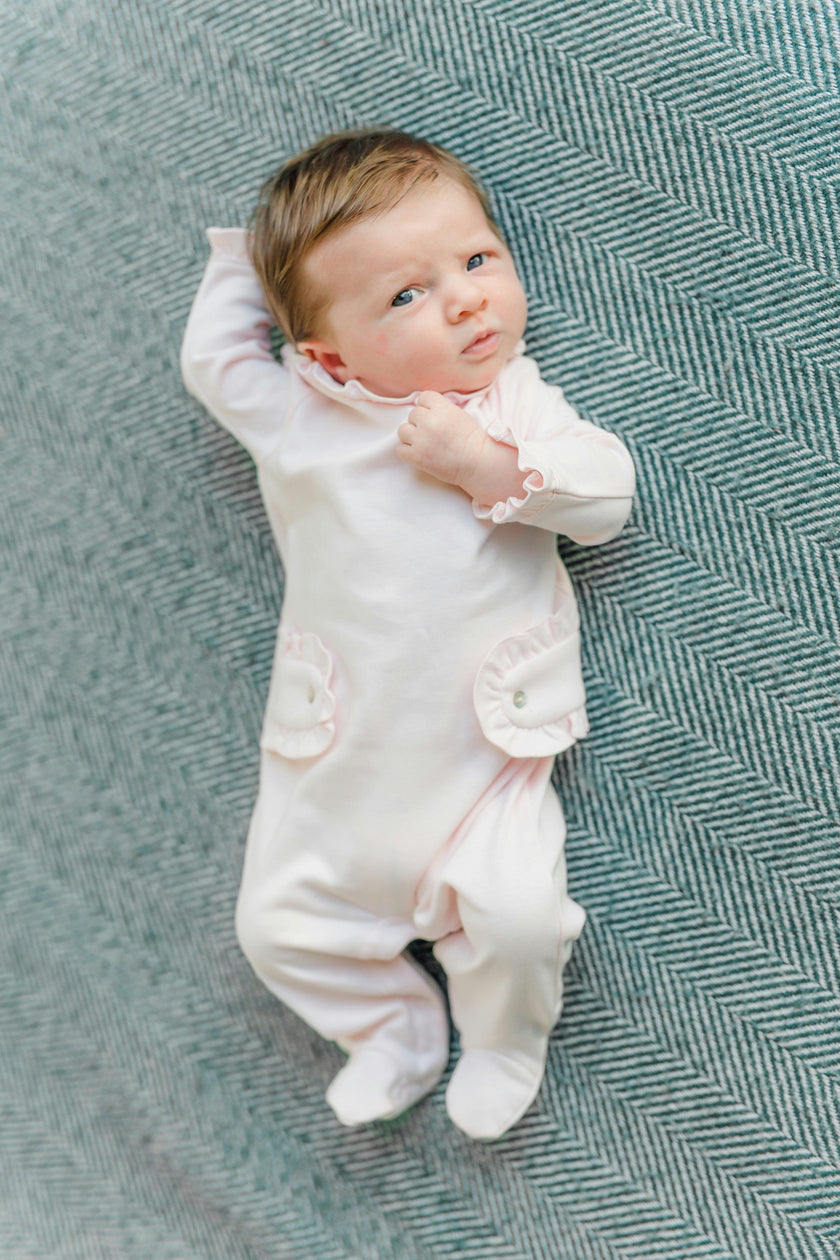 Lucy Romper for Girls Light Pink