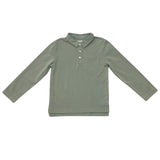 Boys Garment-Washed Collar Shirt in Iceberg