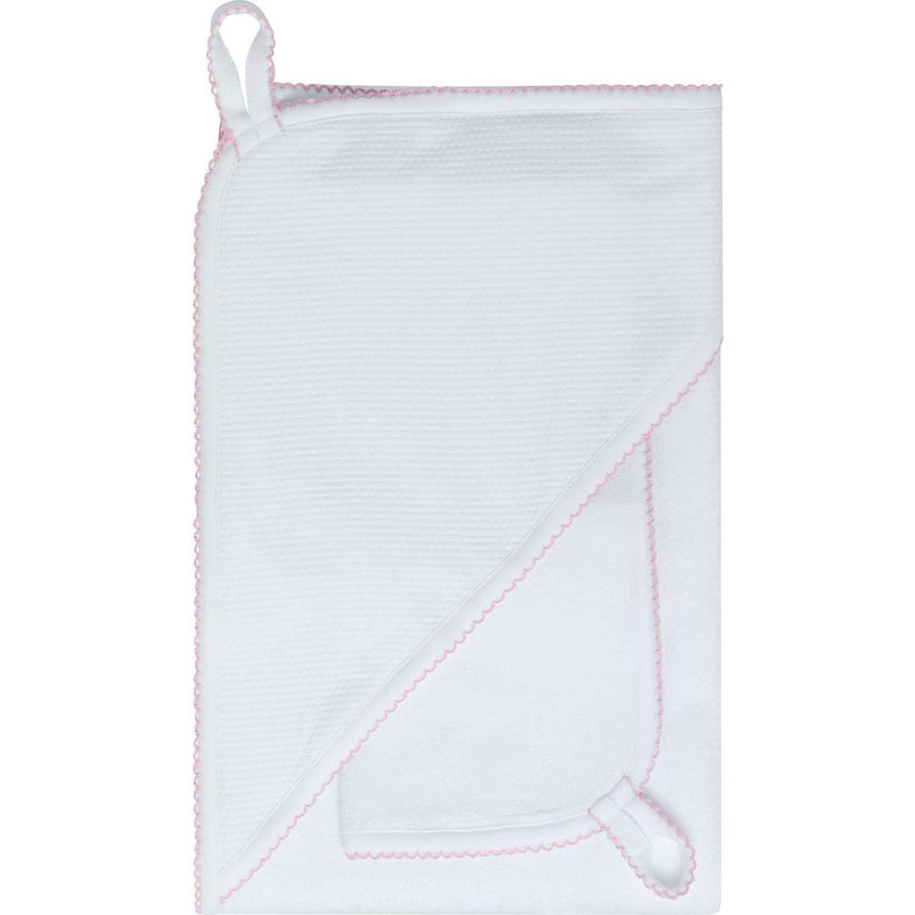 White Bubble Hooded Baby Towel