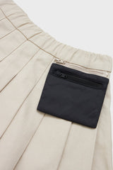 Organic Cotton Pleated Skirt