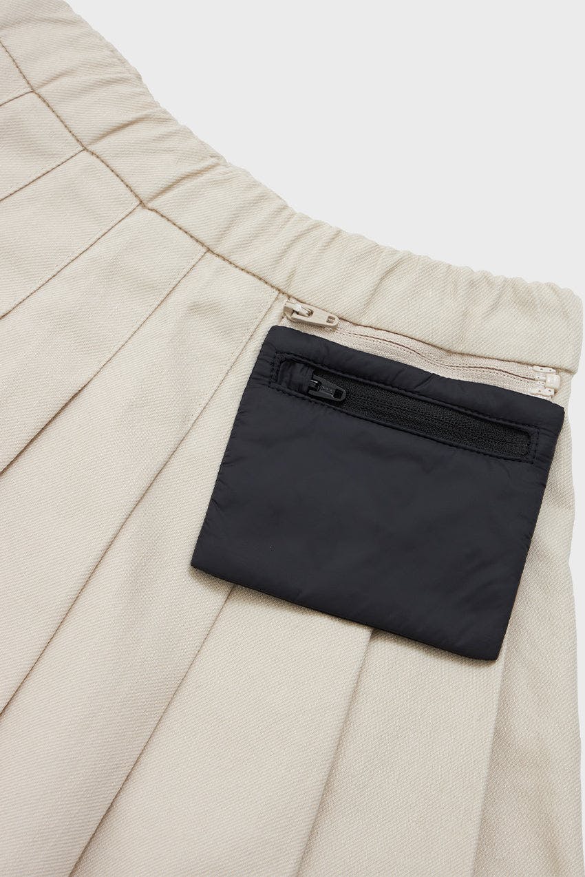 Organic Cotton Pleated Skirt