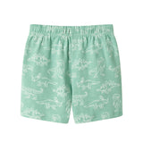 Boys Printed Henley Set | Green Dino