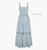 The Anjuli Nap Dress - Blue Corsica Paisley