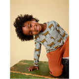 Long Sleeve Printed Pocket Tee, Green