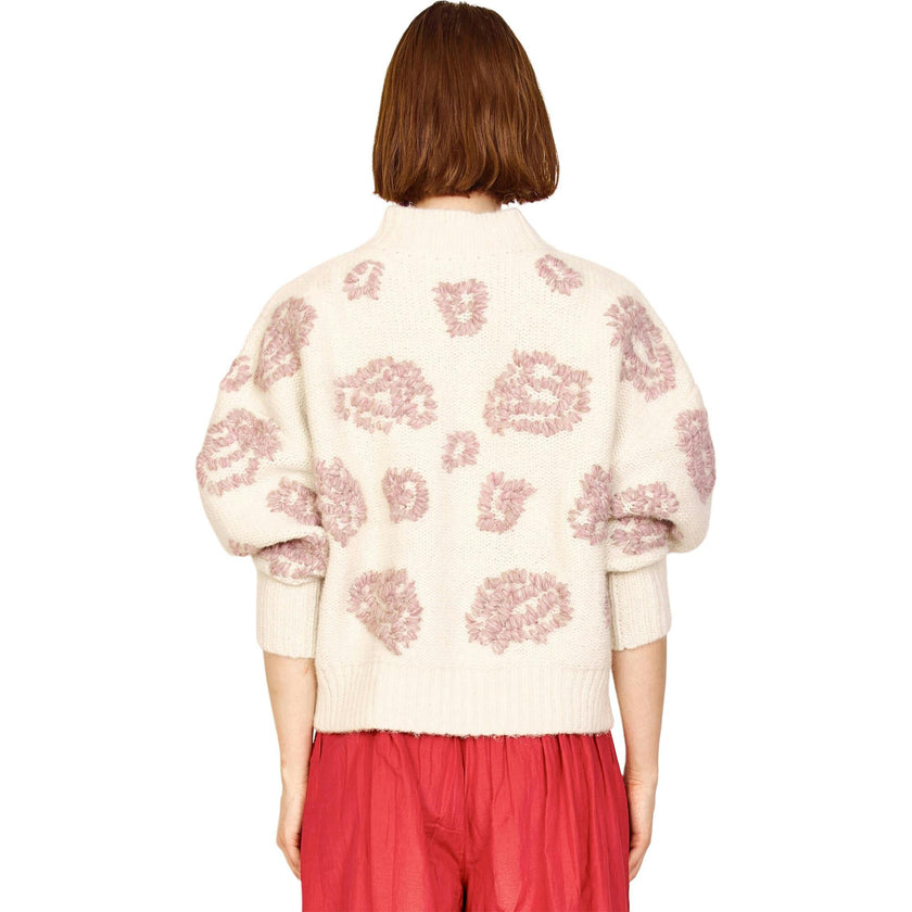 Cusco Waterlily Pullover in Ivory/Fawn