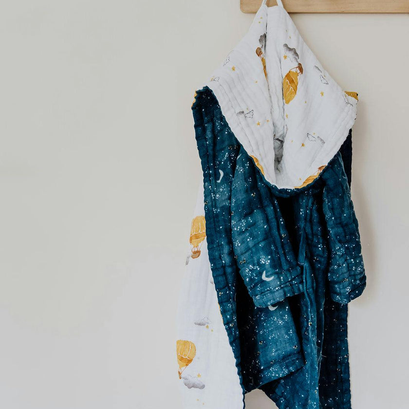 Certified Organic Muslin Reversible Bath Robe