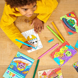 Undercover Art Hidden Pattern Coloring Activity Art Cards - Dino Tales - 12 Cards