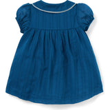 Baby Textured Stripe Collar Dress