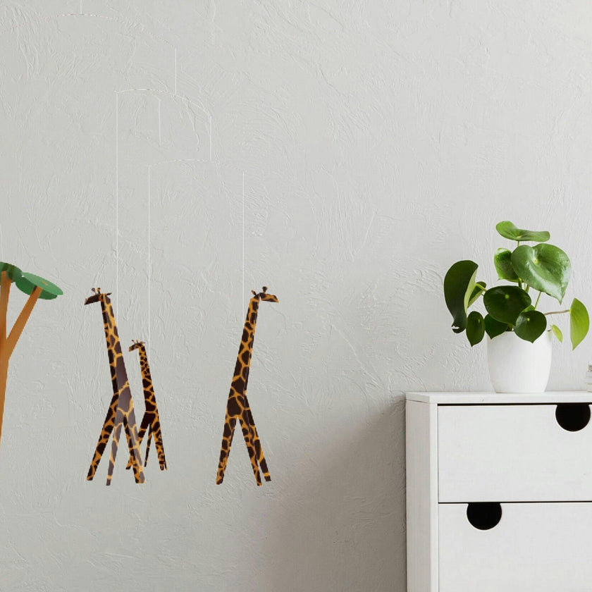 Giraffes on the Savannah.