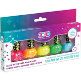 Glow In The Dark Nail Polish Craft Activity Set w/ 5 Bottles