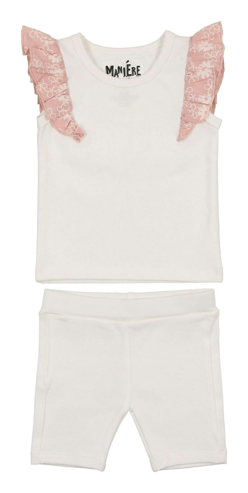 Shoulder Ruffle Top & Short Set