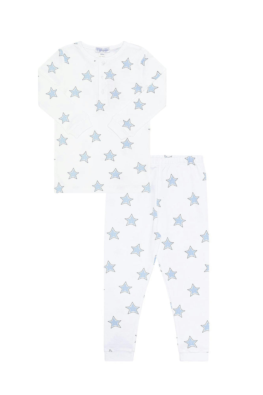 Blue Stars Print Pajama