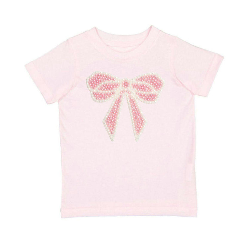 Pearl Bow Patch Short Sleeve T-Shirt