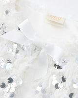 Chrissy Feather Sequin Jacket