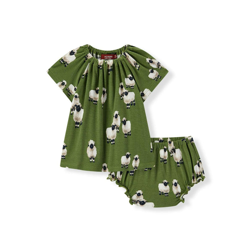 Valais Bamboo Dress & Bloomer Set