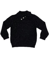 Flecked Diamonds High Neck Buttoned Sweater
