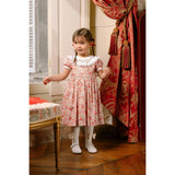 Celestine Red Floral Smocked Dress