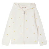 BONPOINT Talent Cherries Zip Hoodie - Ecru