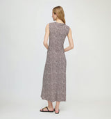 The Sloane Dress - Chocolate Ditsy Thistle