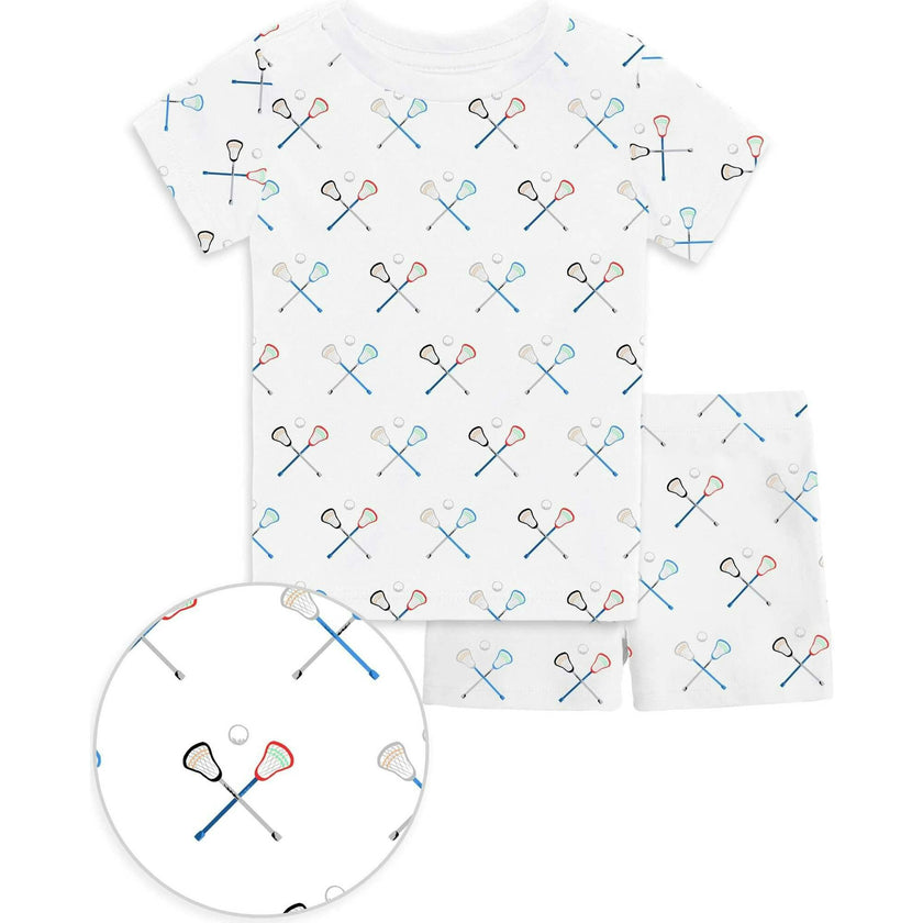 The Organic Short Sleeve Pajama Set [Lacrosse]