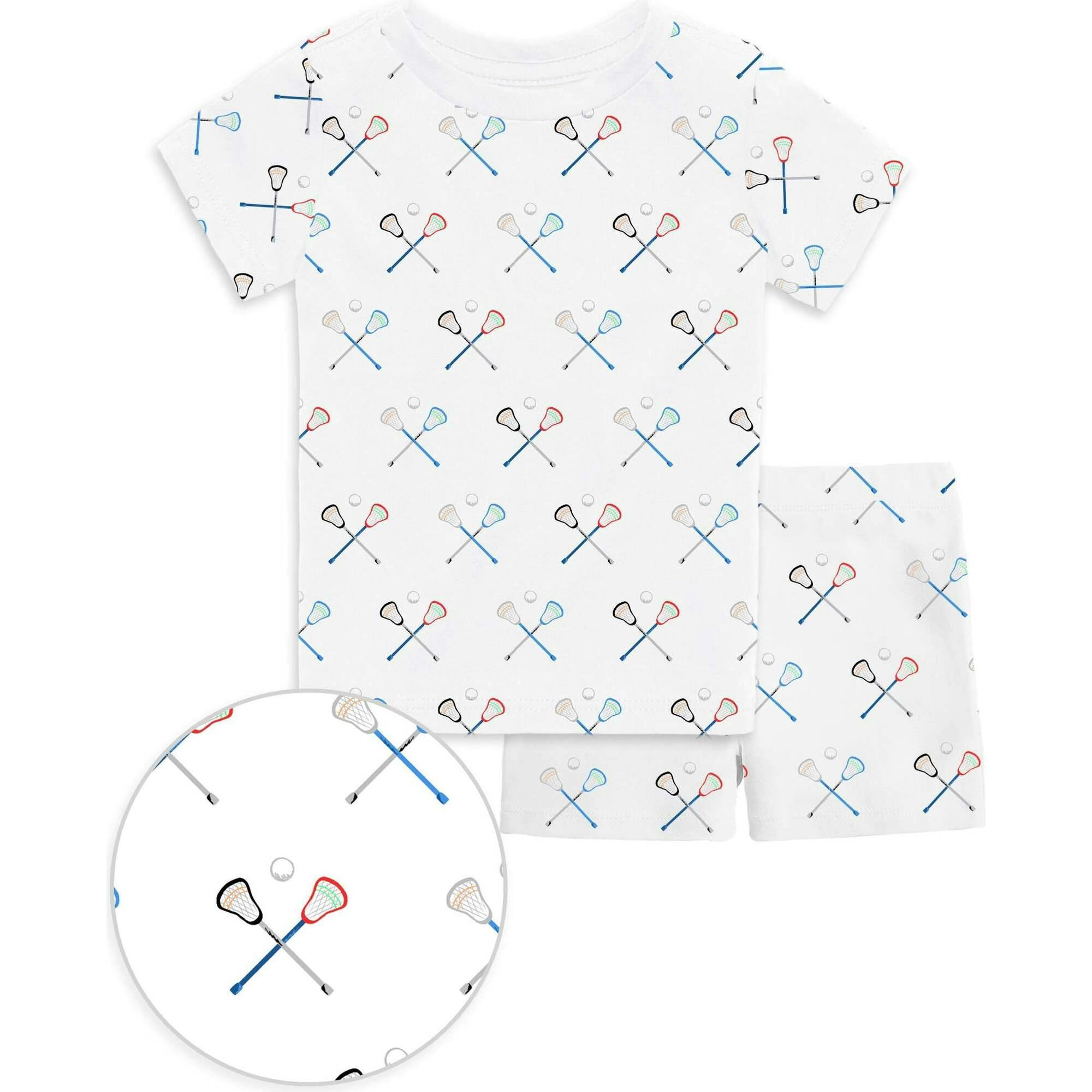 The Organic Short Sleeve Pajama Set [Lacrosse]