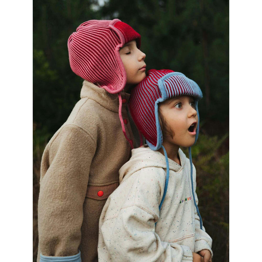 children's merino pilot cap - polar bear