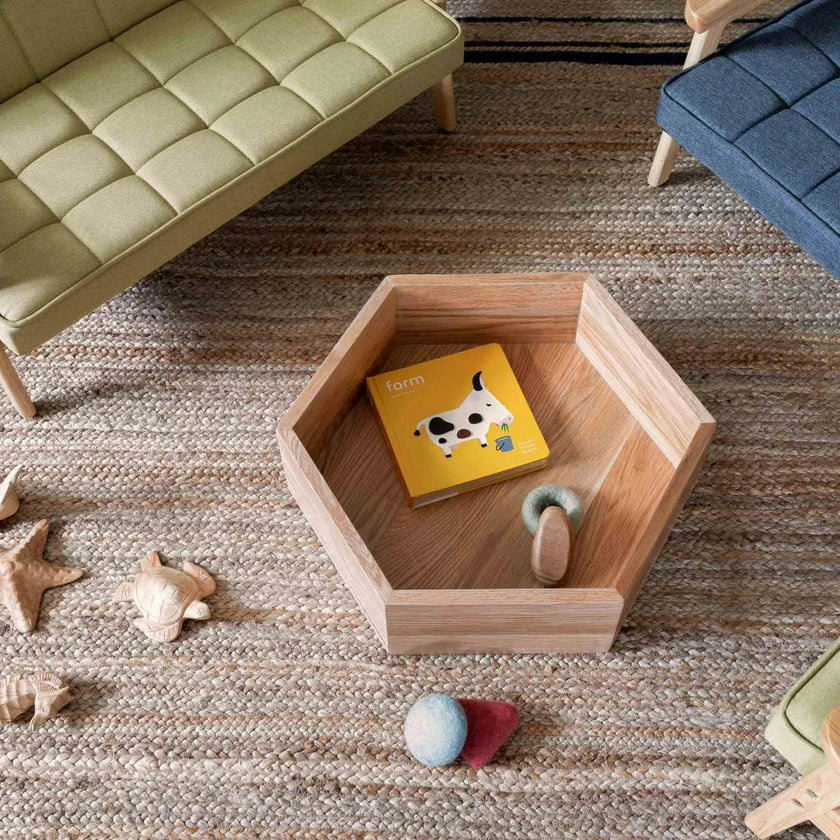 Hexagon Nesting Tables (Set of 3) | Solid European Oak
