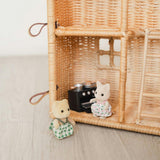 Amy Handcrafted Rattan Dollhouse Tote With Top Handle - Wicker