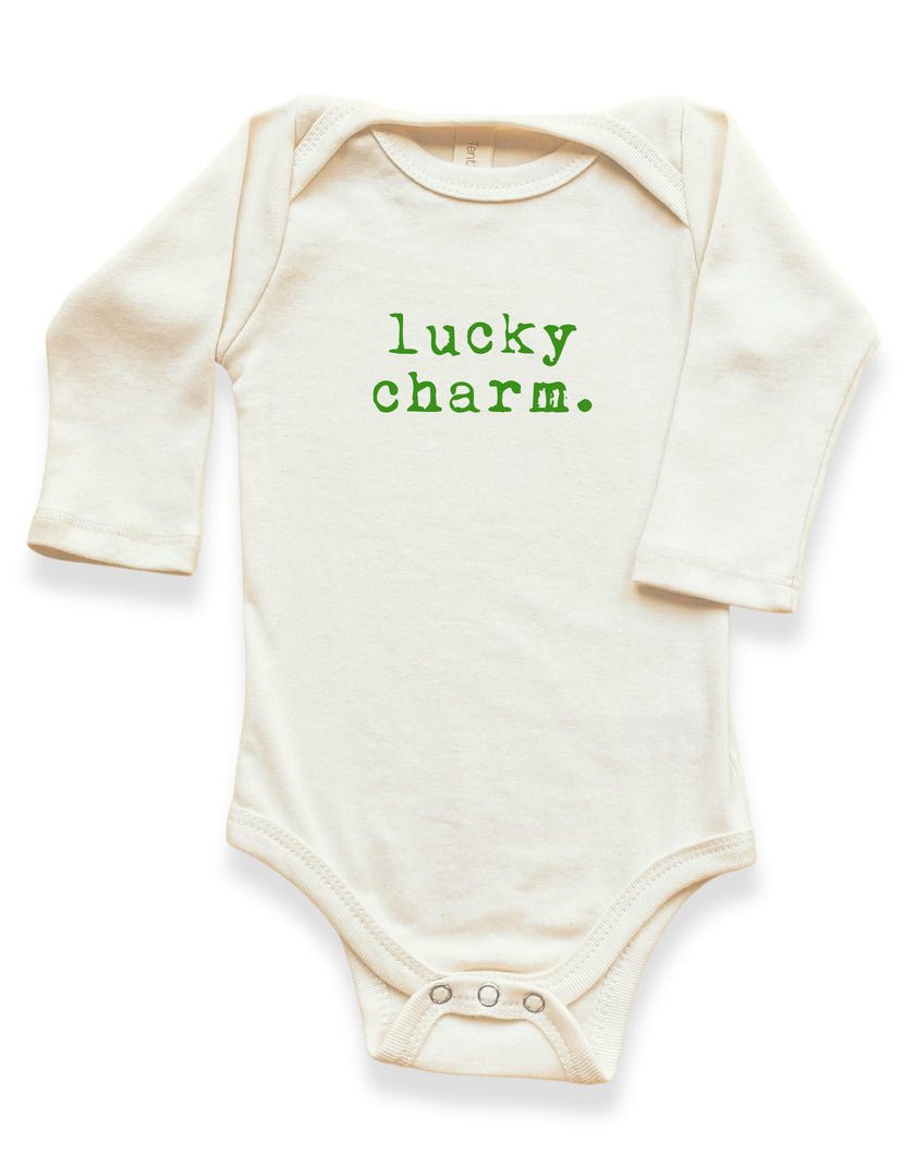 Lucky Charm Organic Baby Bodysuit Long Sleeve