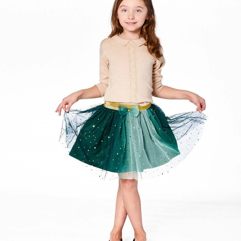 Mesh Skirt with Bow