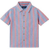 Boys Orange Striped Airy Oxford Set | Orange Stripe