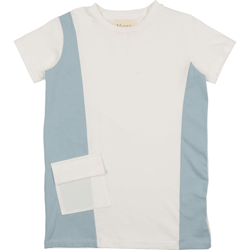 Colorblock Pocket Short Sleeves Tee