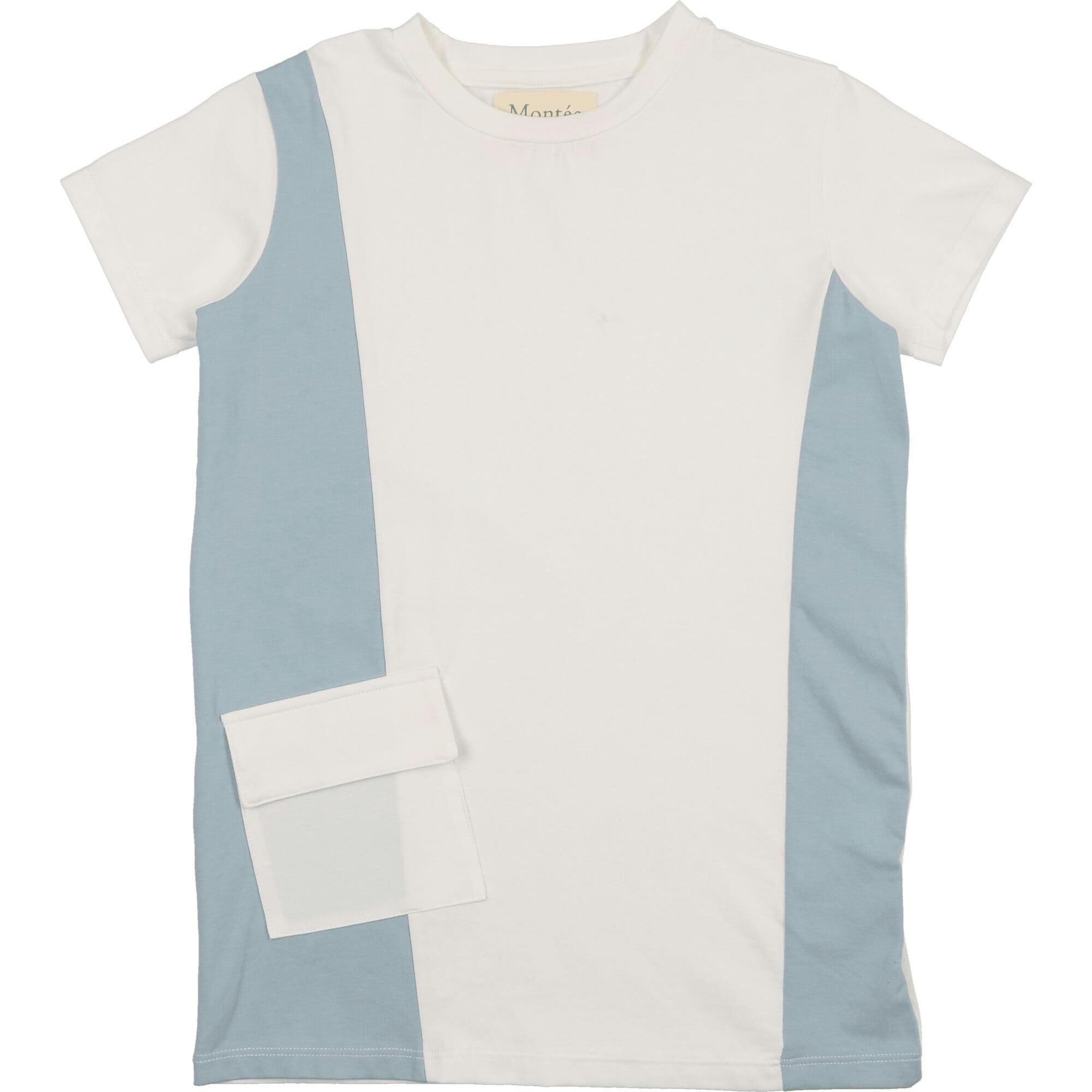 Colorblock Pocket Short Sleeves Tee