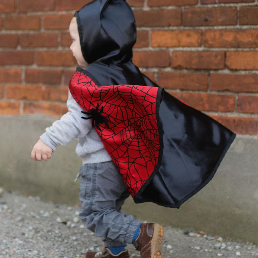 Baby Spider/Bat Cape Reversible Cape