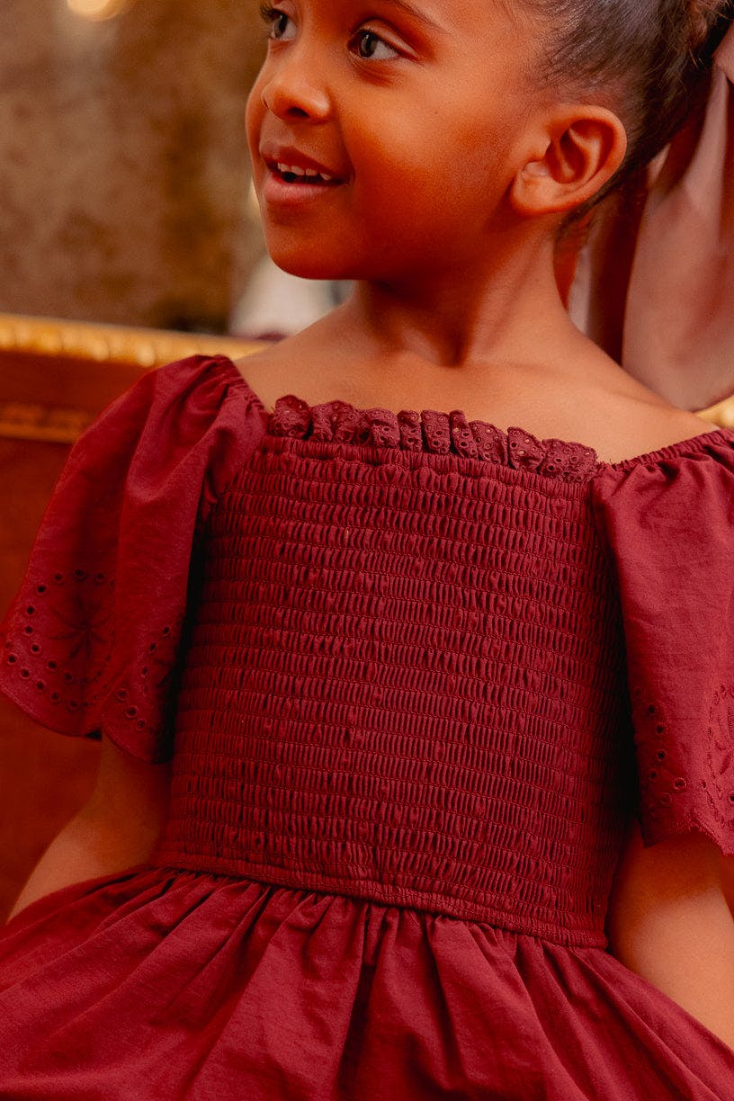 Mini Elara Dress in Zinfandel