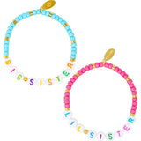 Girl's Big Sis/Lil Sis Stretchy Bead Bracelet Set