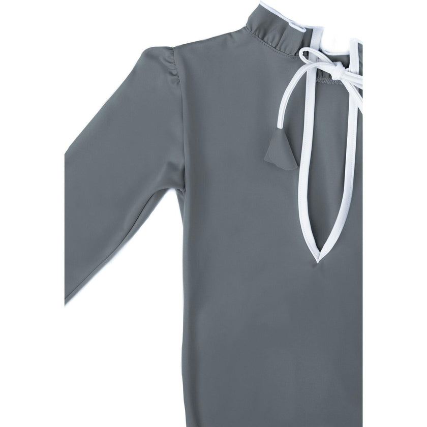 Sofia Surf Suit in Pebbles Grey & Ivory