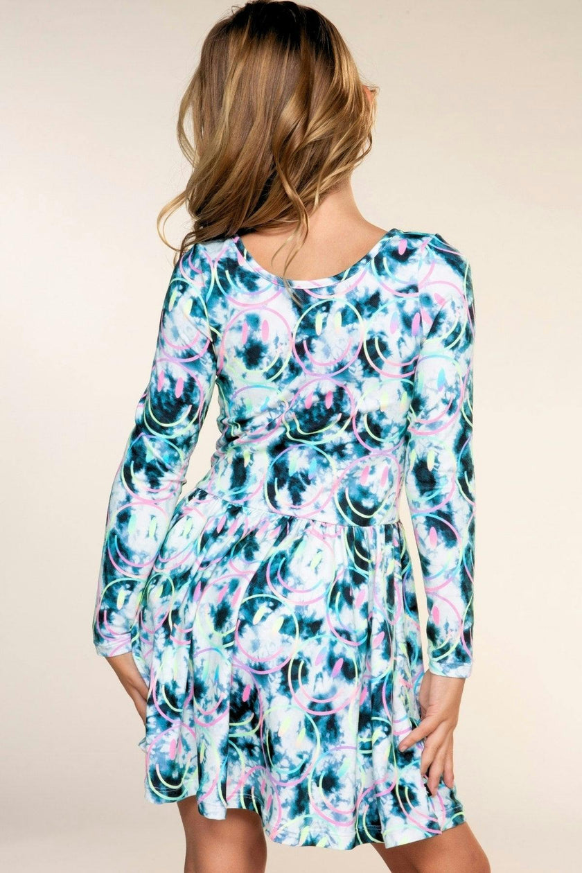 Simply Soft Long Sleeve Scoop Back Be Happy Dress