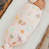 Knit Swaddle Blanket - Enchanted Friends