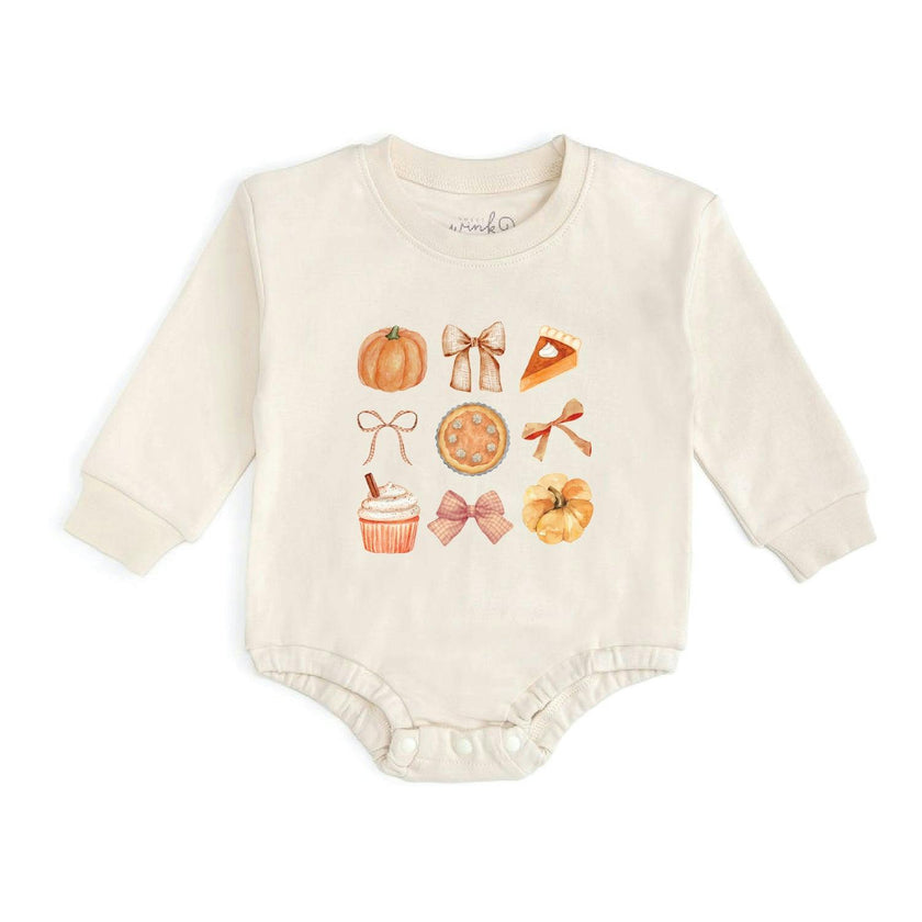 Thankful Cutie Thanksgiving Long Sleeve Romper