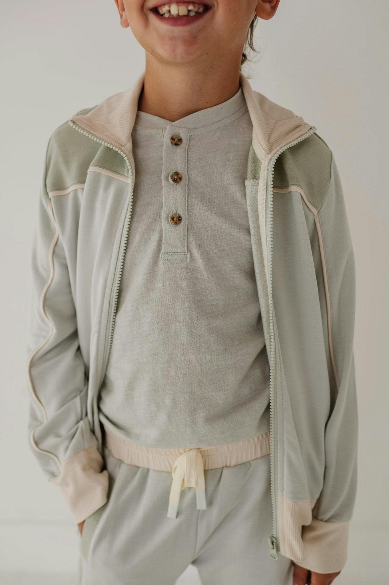 Track Zip Front Jacket Desert Sage