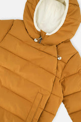 Winter Jacket Adapted For Car Seats Brown Sugar